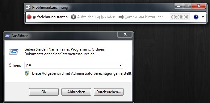 Die Windows Problemaufzeichnung