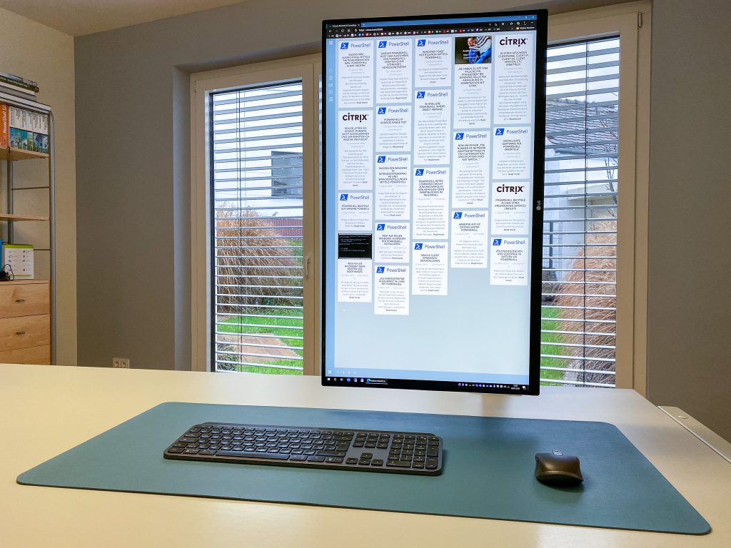 LG Ergo Monitor Display Rotate 90 Degree